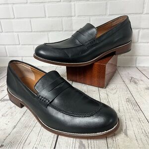 PENNY LUCK Loafers Men Size 11.5 Black Leather